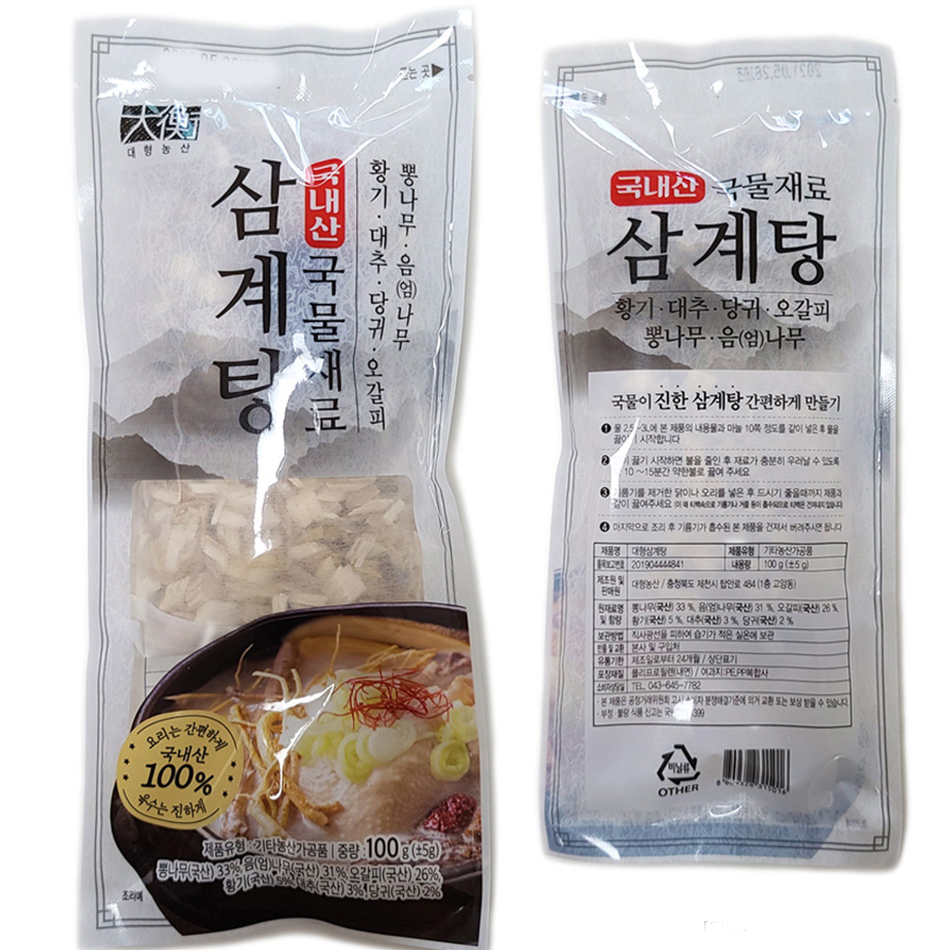 청명 삼계탕재료(티백)(100g)